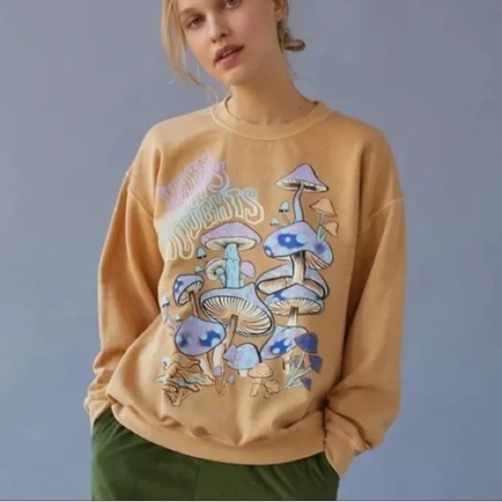 Urban Outfitters | UO Project Social T Warm Happy Thoughts Pullover Sweatshirt